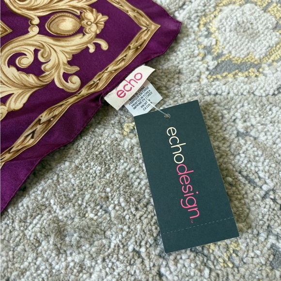 Echo Design Feather Pow Wow Silk Scarf NWT - Picture 9 of 10